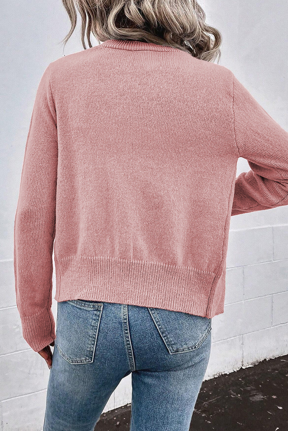 Crescenda | Elegante Kaschmir-Strickjacke mit Perle – Luxuriöse Damen-Strickjacke für Herbst/Winter