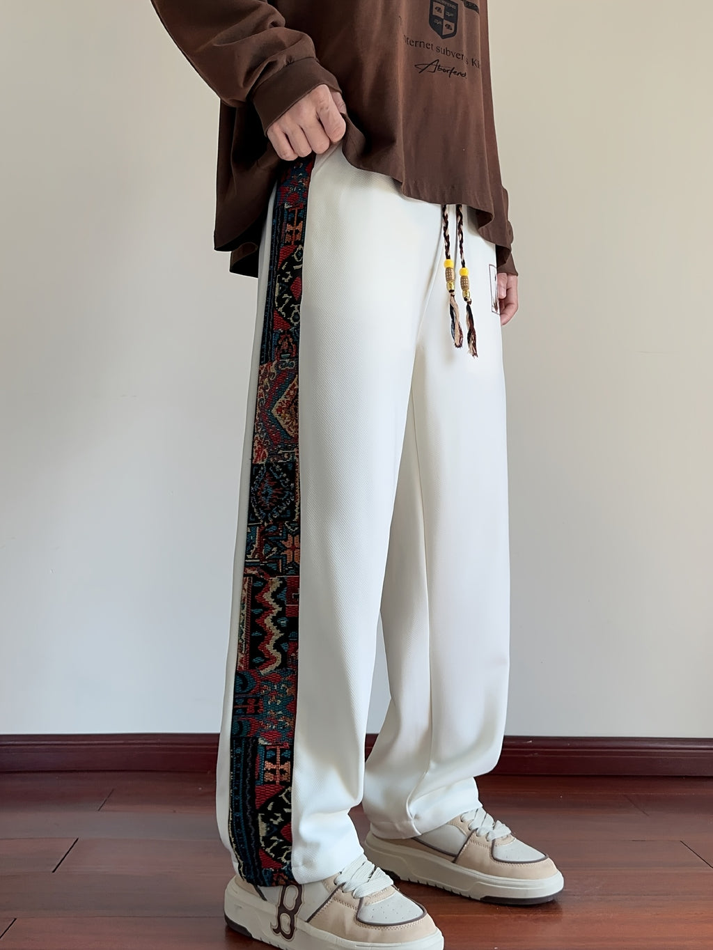 Ivaron | Herenbroek met wijde pijpen – Loszittende casual broek