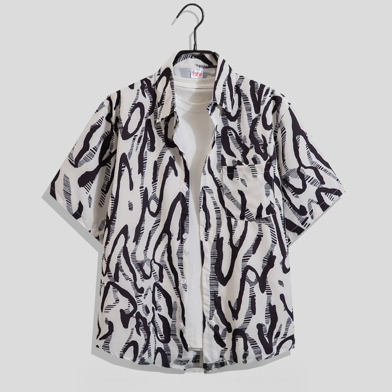 Aleron | Hawaïaans kampshirt voor heren – Lichtgewicht bloemenprint
