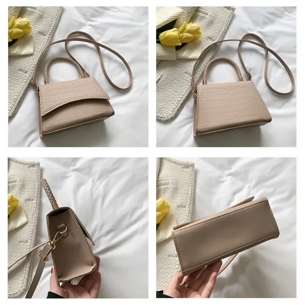VelaBag | Petit sac à main en cuir – Sac bandoulière élégant et sac à main pour femme, sac de créateur compact