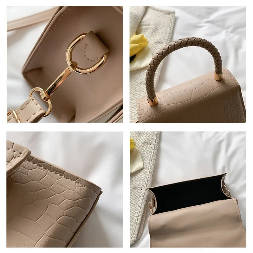 VelaBag | Petit sac à main en cuir – Sac bandoulière élégant et sac à main pour femme, sac de créateur compact