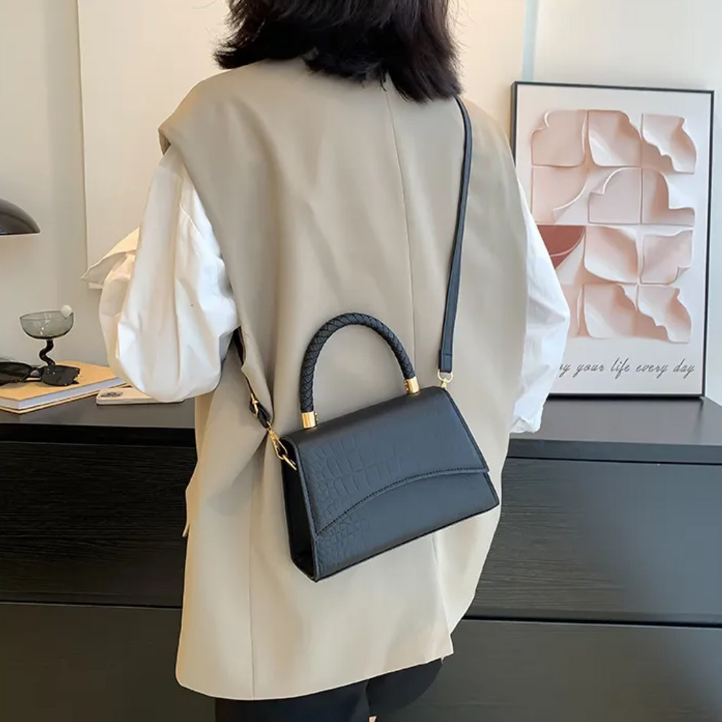 VelaBag | Petit sac à main en cuir – Sac bandoulière élégant et sac à main pour femme, sac de créateur compact