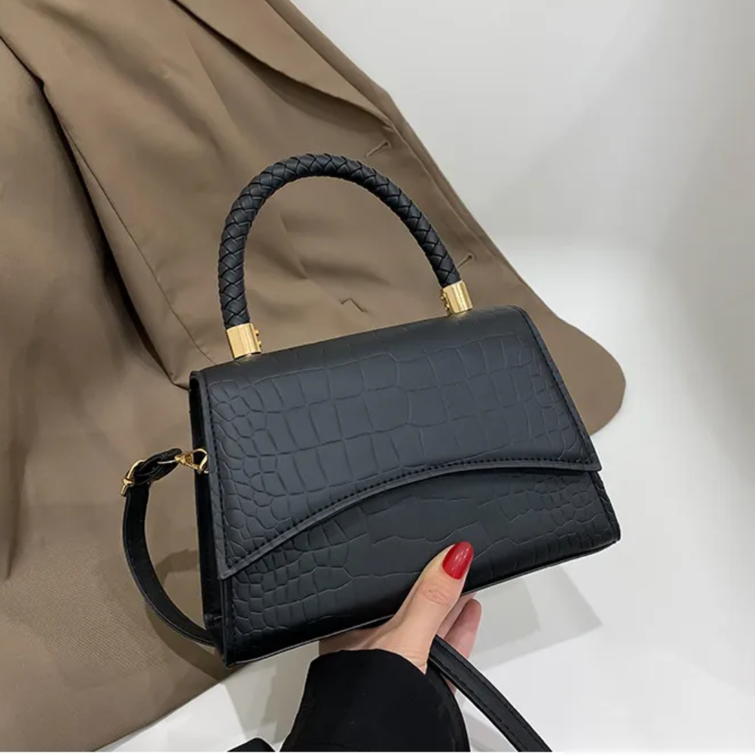 VelaBag | Kleine leren handtas – Elegante crossbodytas en tas met handvat voor dames, compacte designertas