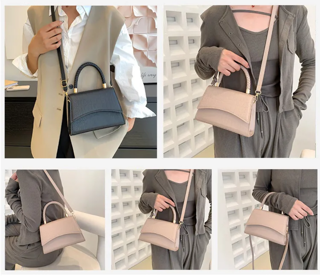 VelaBag | Petit sac à main en cuir – Sac bandoulière élégant et sac à main pour femme, sac de créateur compact