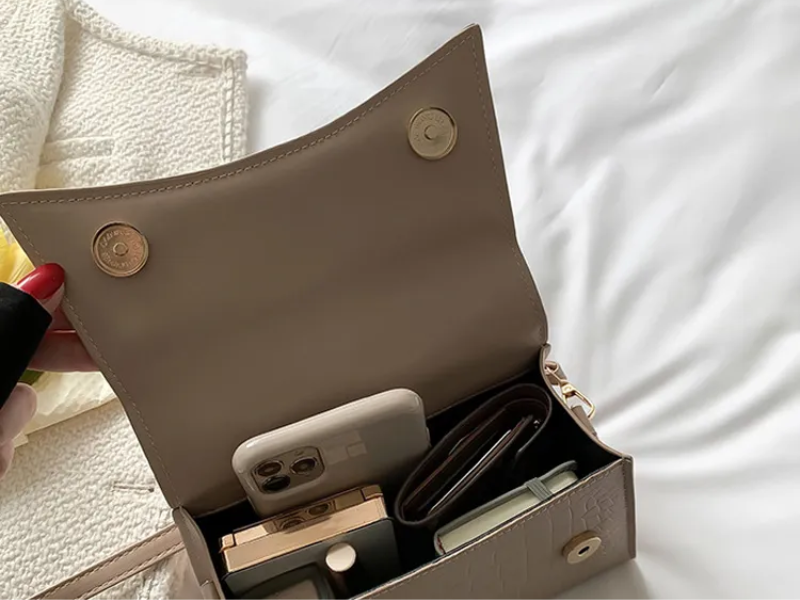 VelaBag | Petit sac à main en cuir – Sac bandoulière élégant et sac à main pour femme, sac de créateur compact