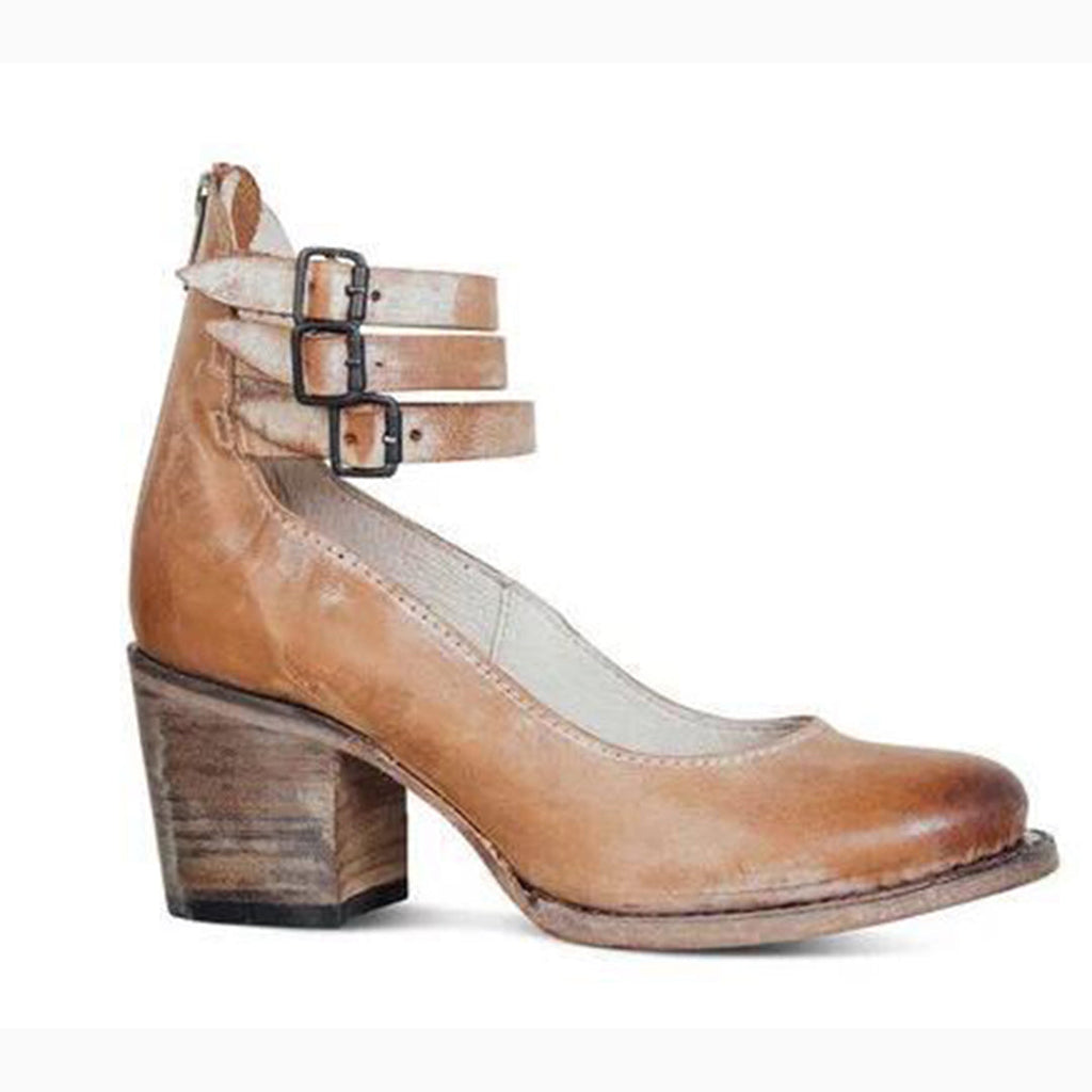 DivaLuxe | Elegante Vintage-Pumps mit Knöchelriemen und hohem Absatz für Damen – Klassische Abendschuhe