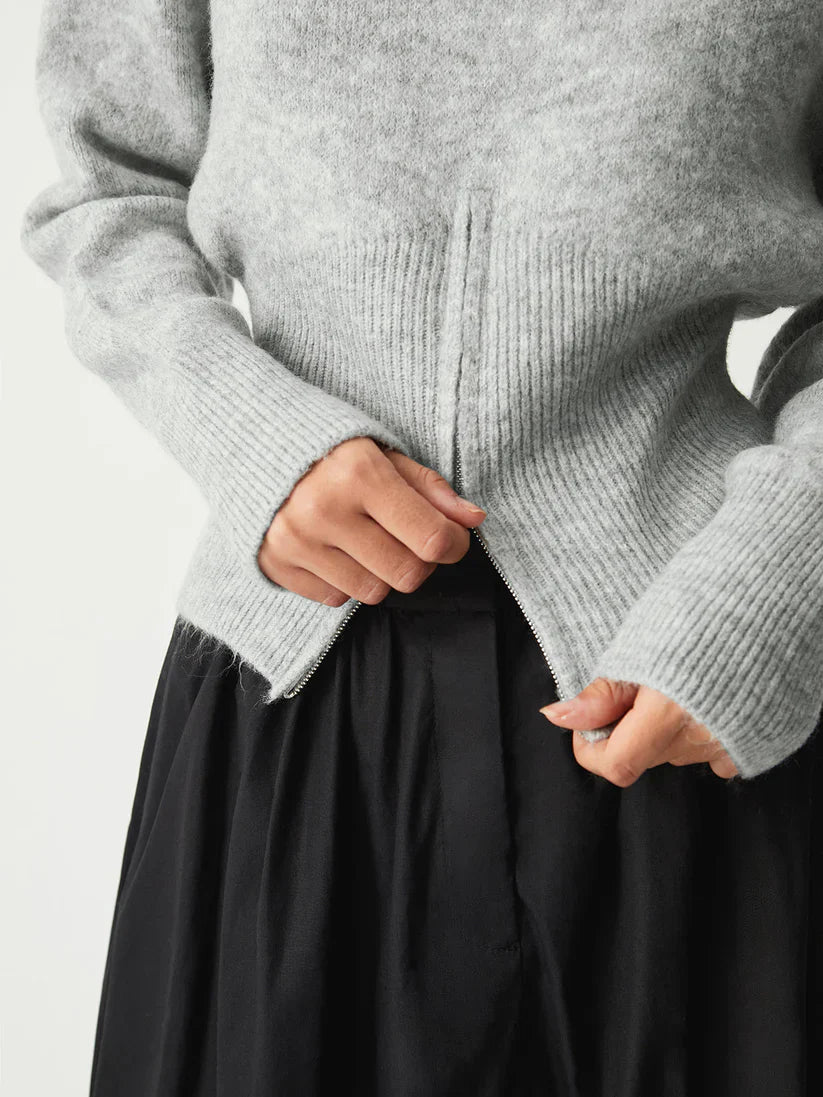 Zylera | Dames trui met halve rits – Relaxte casual sweater voor dagelijks gebruik