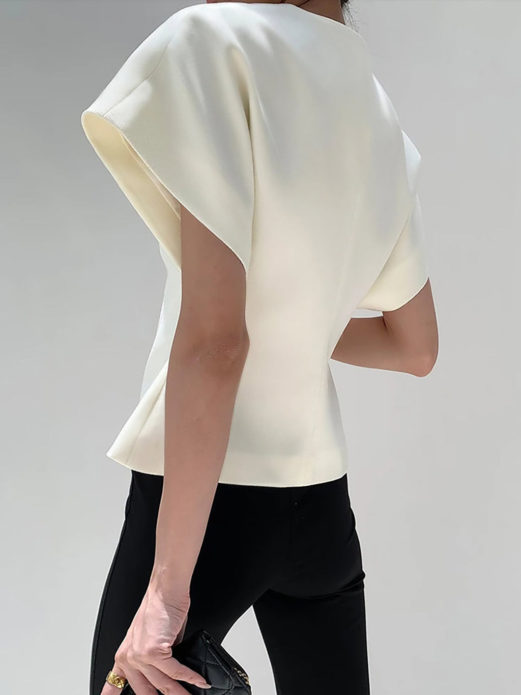 Hylia | V-hals blouse voor dames – elegante casual shirt top met lange mouwen