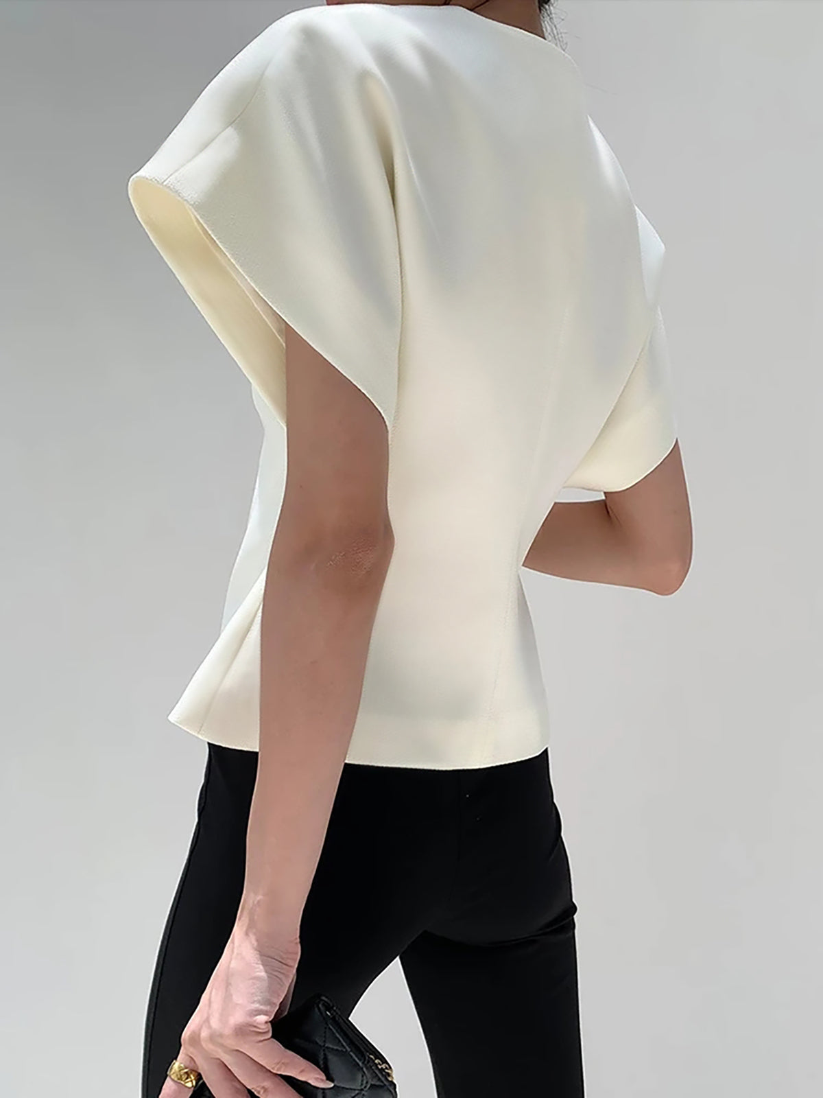Hylia | V-hals blouse voor dames – elegante casual shirt top met lange mouwen