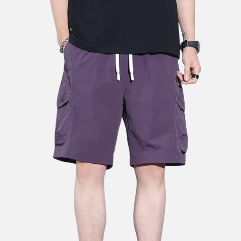 Zephor | Heren Cargo Shorts met Trekkoord – Lichtgewicht Ademende Zomer Casual Shorts