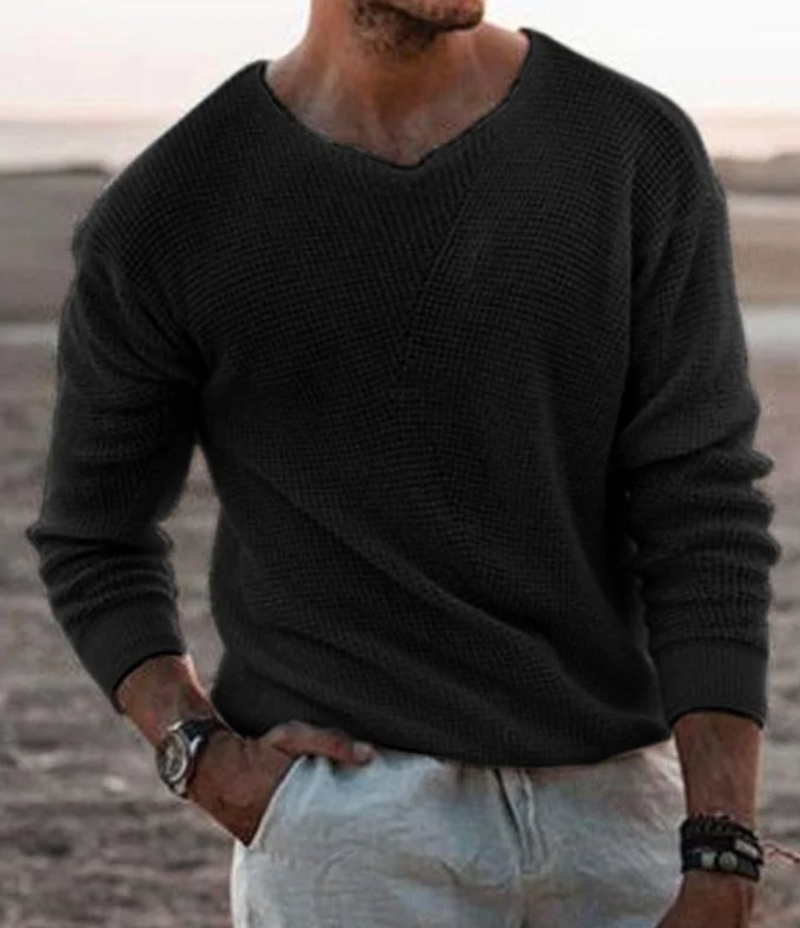 Orenz | Elegante gebreide trui – warme, comfortabele herenpullover voor koud weer