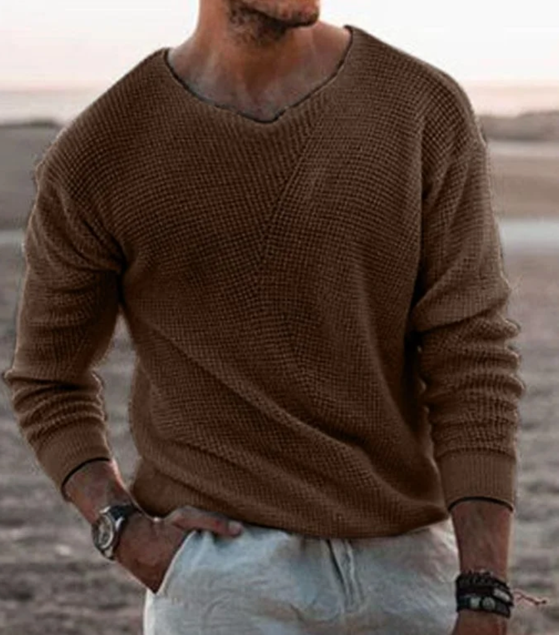 Orenz | Elegante gebreide trui – warme, comfortabele herenpullover voor koud weer
