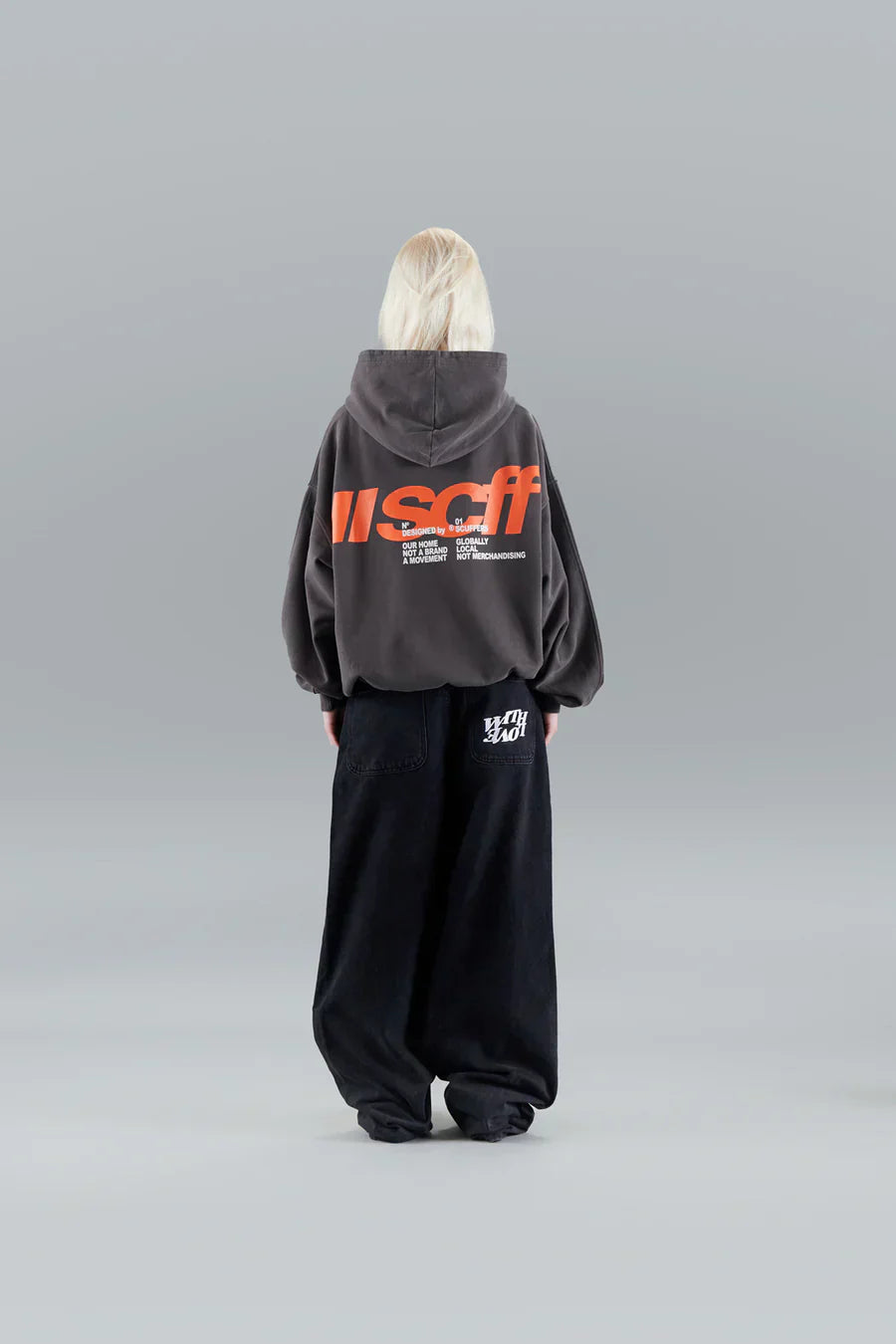 HoodScript | Unisex oversized hoodie met letterprint – Streetwear-trui, zacht en warm, casual urban stijl