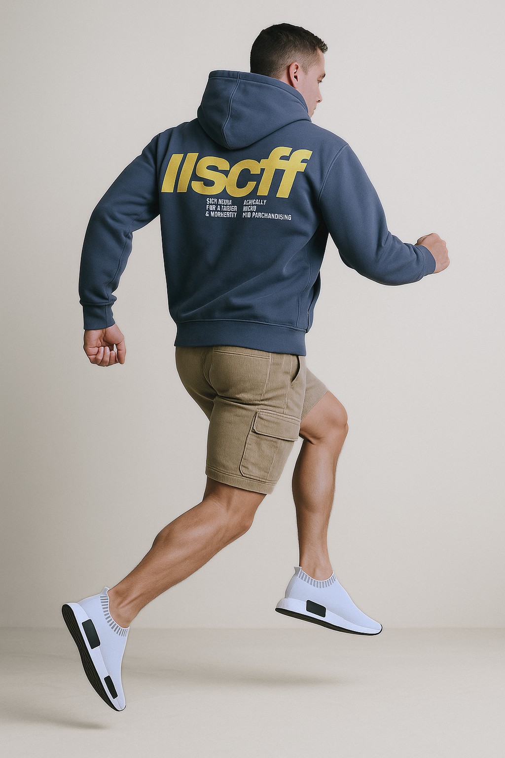 HoodScript | Unisex oversized hoodie met letterprint – Streetwear-trui, zacht en warm, casual urban stijl