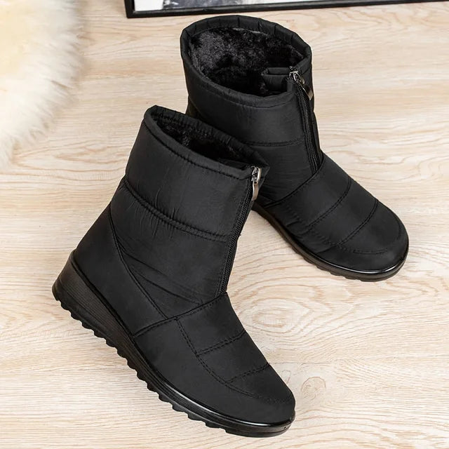 Snovelle | Waterdichte winterschoenen voor dames, gevoerd met fleece, warm geïsoleerd winterschoeisel