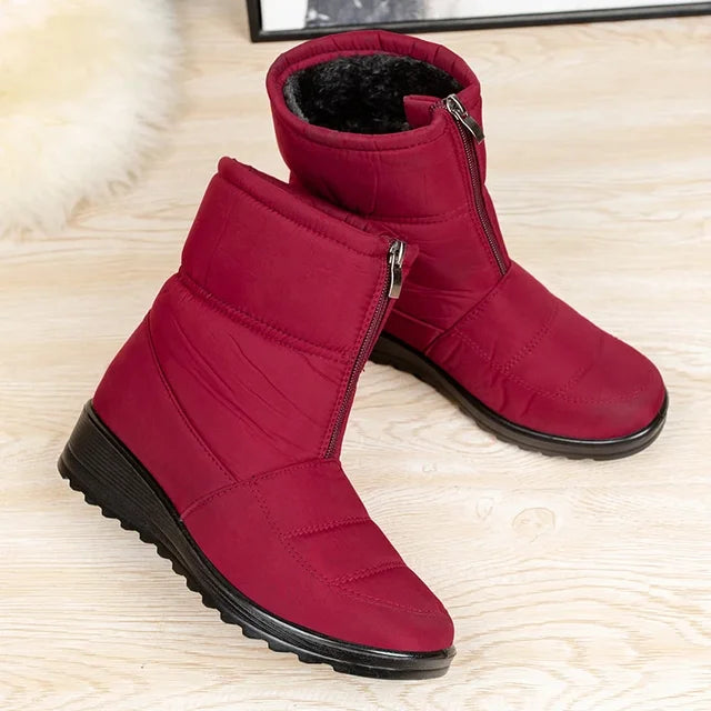 Snovelle | Waterdichte winterschoenen voor dames, gevoerd met fleece, warm geïsoleerd winterschoeisel