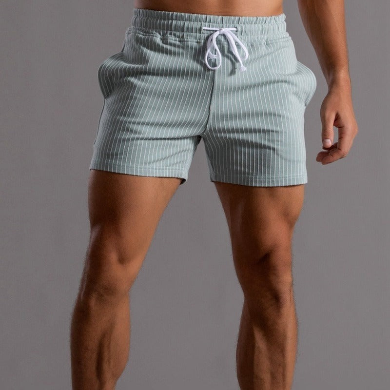 Althar | Zwemshorts voor heren – geribbeld retro-ontwerp, sneldrogende polyester strand-boardshorts