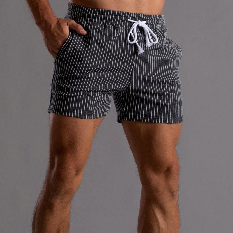 Althar | Zwemshorts voor heren – geribbeld retro-ontwerp, sneldrogende polyester strand-boardshorts