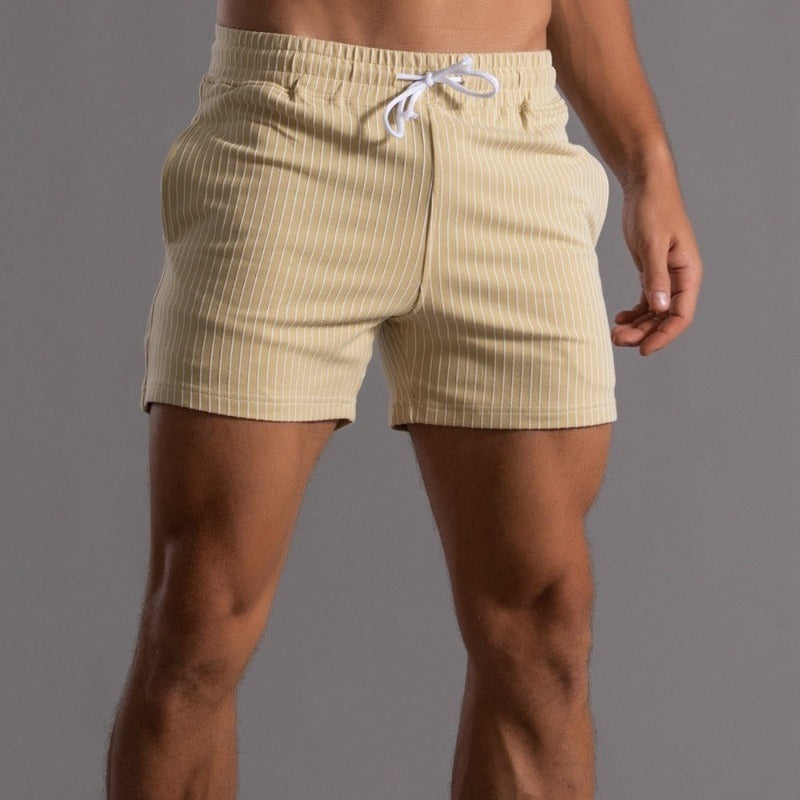 Althar | Zwemshorts voor heren – geribbeld retro-ontwerp, sneldrogende polyester strand-boardshorts