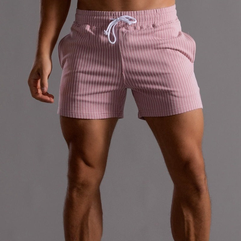 Althar | Zwemshorts voor heren – geribbeld retro-ontwerp, sneldrogende polyester strand-boardshorts