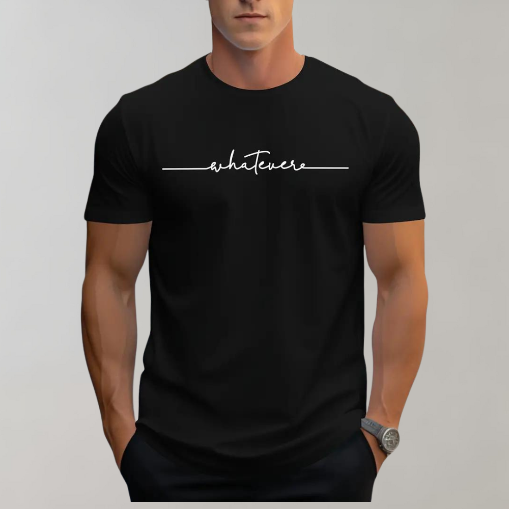 Vernon | Klassisches Herren-T-Shirt – Buchstabenprint, Alltagstauglich