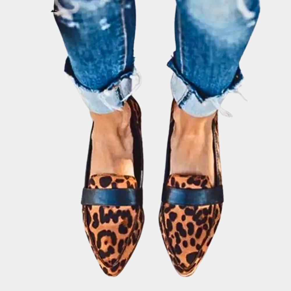 Evoque | Mocassins en daim pour femme – chaussures élégantes à enfiler, bout pointu et confortables