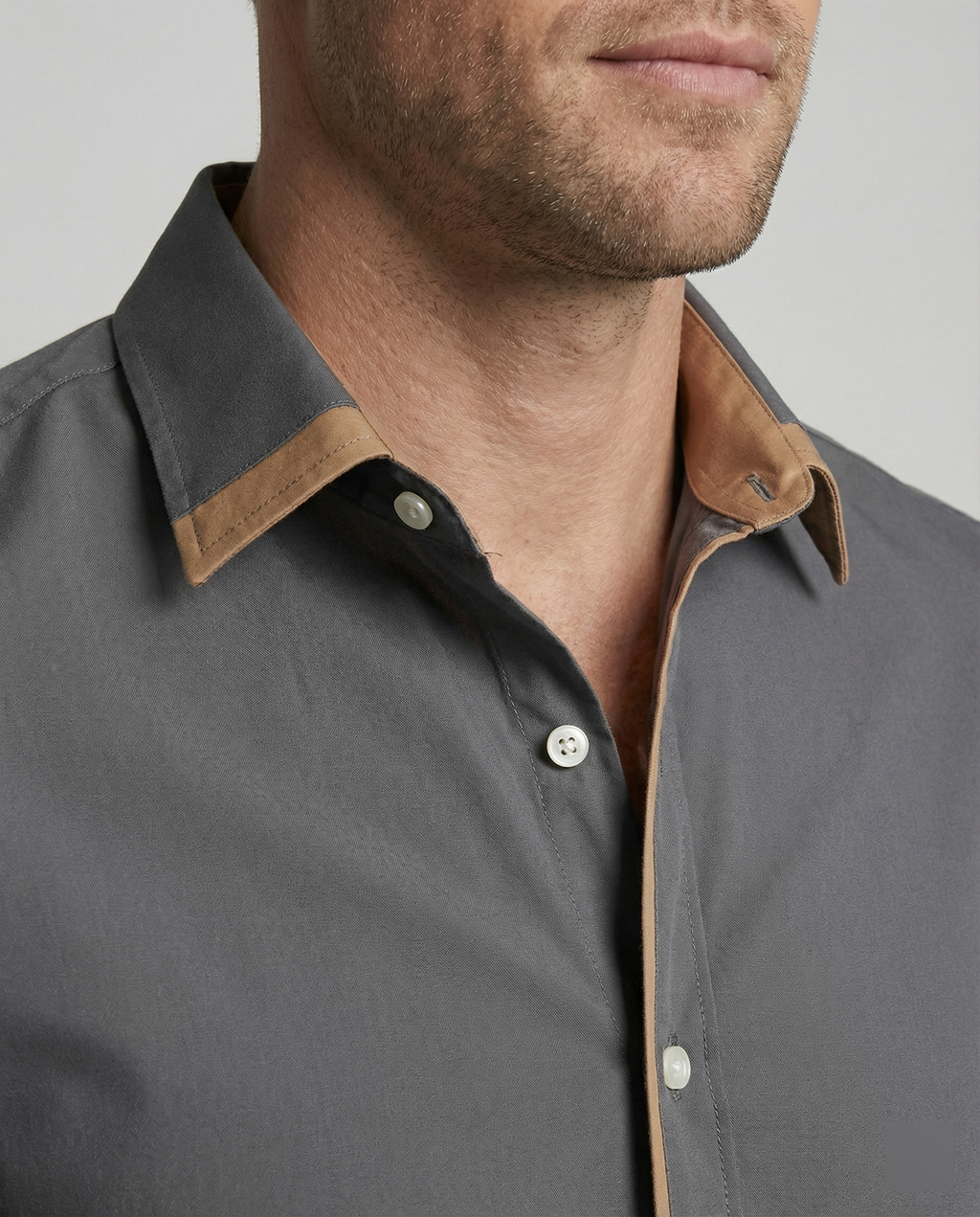 Leofric | Heren Slim Fit Overhemd met Lange Mouwen – Modern Casual & Kantoor Smart Fit