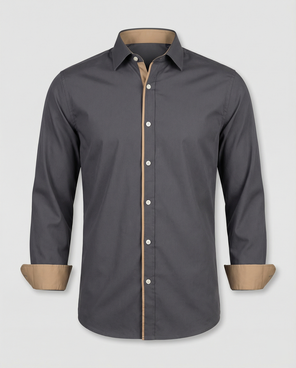 Leofric | Heren Slim Fit Overhemd met Lange Mouwen – Modern Casual & Kantoor Smart Fit