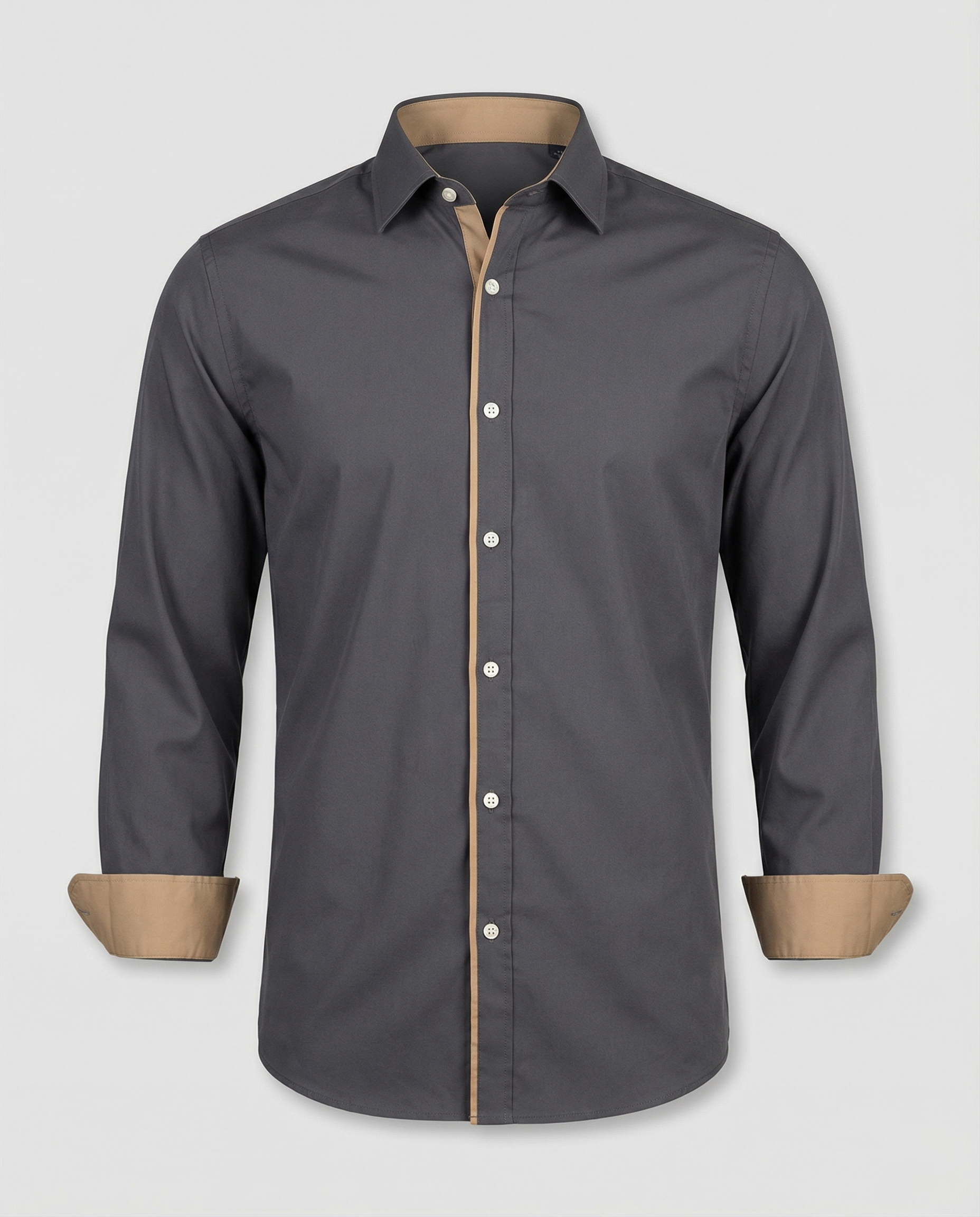 Leofric | Heren Slim Fit Overhemd met Lange Mouwen – Modern Casual & Kantoor Smart Fit