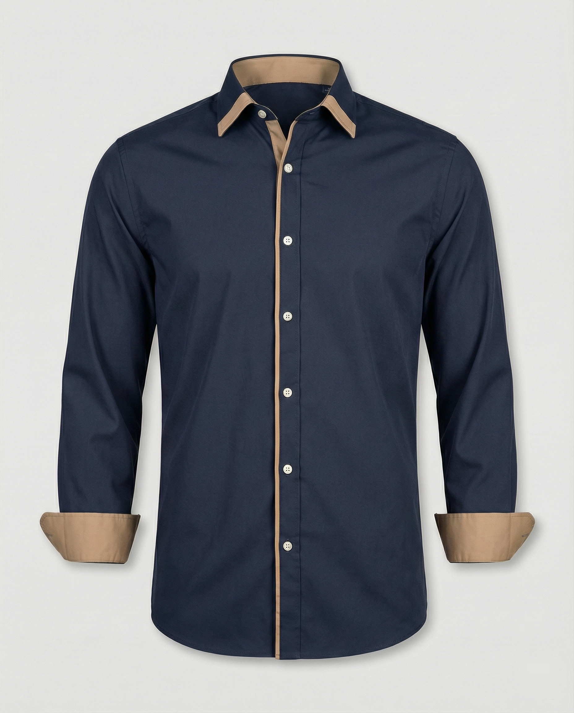 Leofric | Heren Slim Fit Overhemd met Lange Mouwen – Modern Casual & Kantoor Smart Fit
