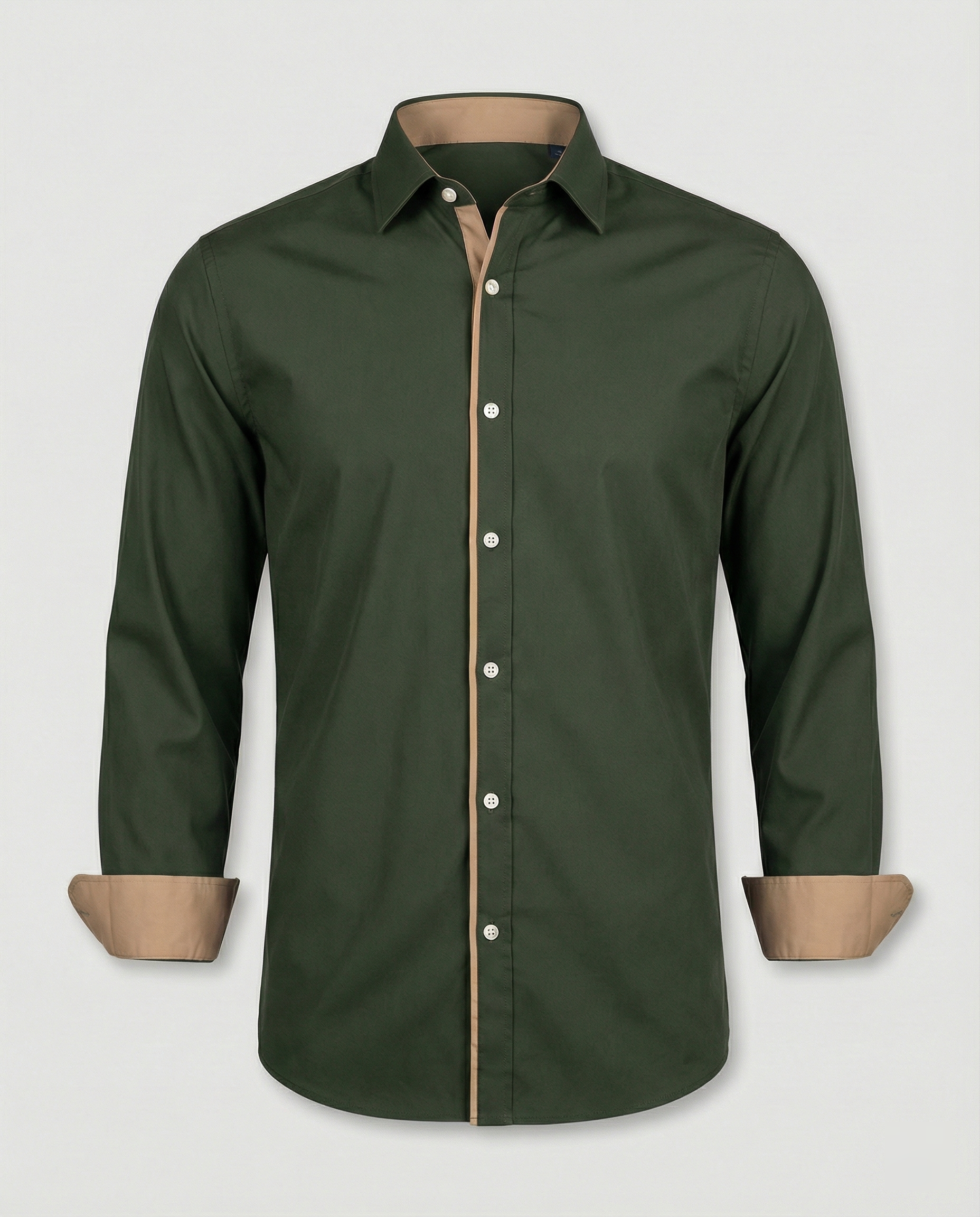 Leofric | Heren Slim Fit Overhemd met Lange Mouwen – Modern Casual & Kantoor Smart Fit