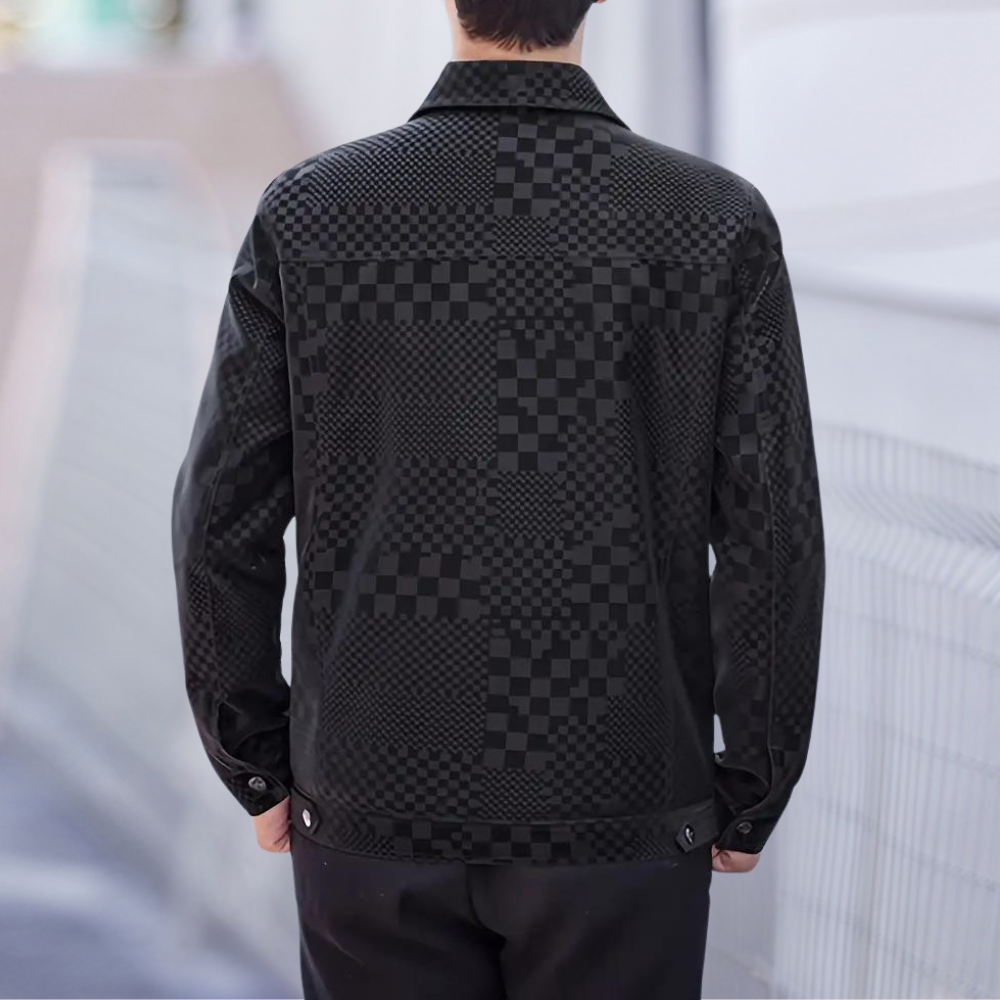 Sakko | Herenjas met knopen – Stijlvol geruit patroon, slim fit casual & semi-formele jas