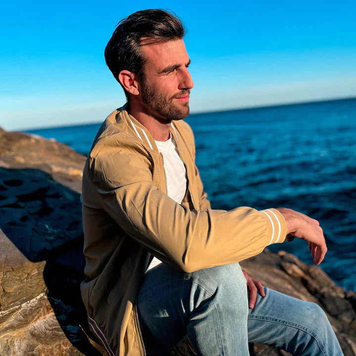 Isandro | Blouson aviateur léger pour homme – Veste d'été décontractée, tendance et confortable