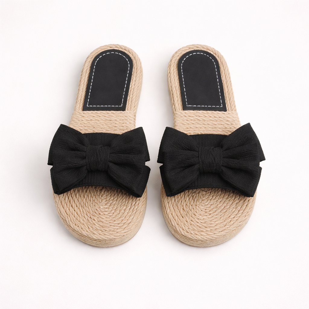 Zynira | Bow Accent lichtgewicht zomerschoenen om zo aan te trekken, comfortabele schoenen voor op het strand en op vakantie