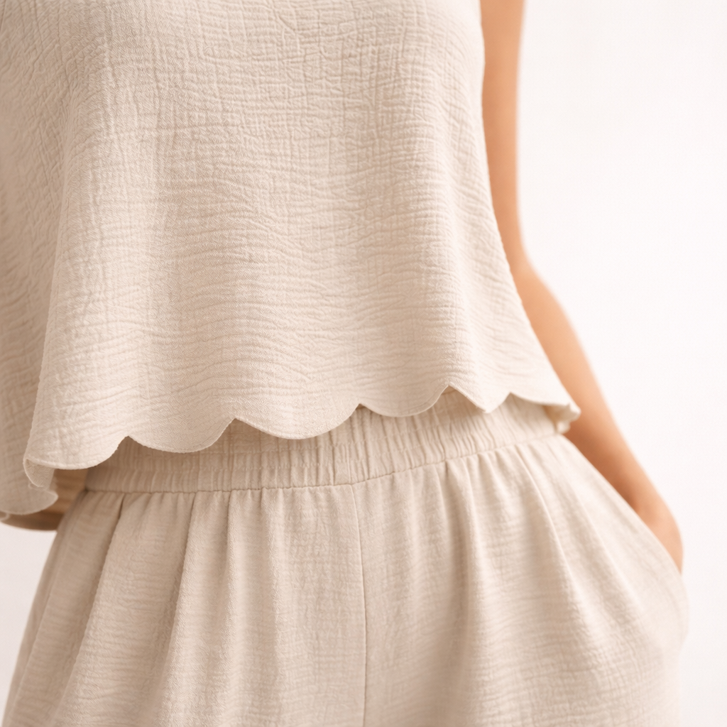 Veloria | cBoho-zomerset voor dames, 2-delig – Lichte, casual vakantieset