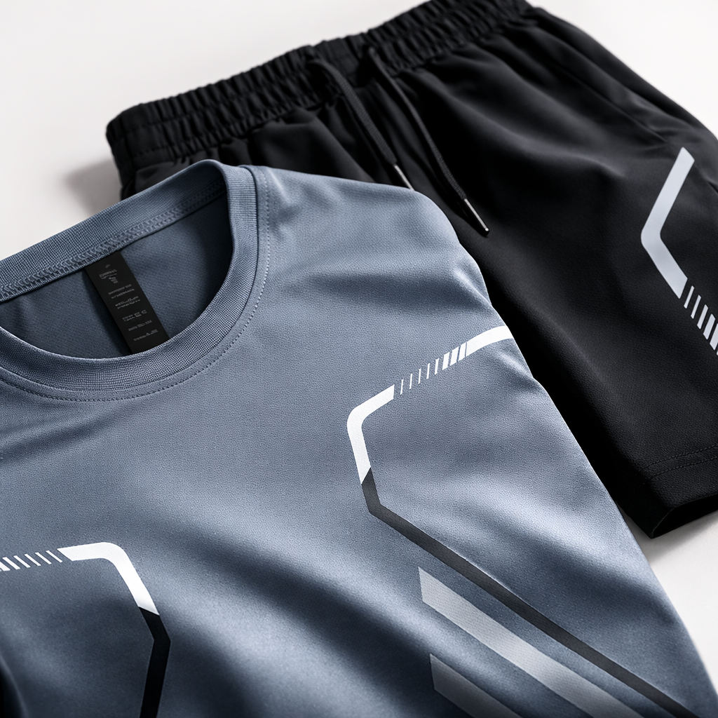 Gorvian | Tennis- en padelset voor heren – Ademende, sneldrogende sportkleding