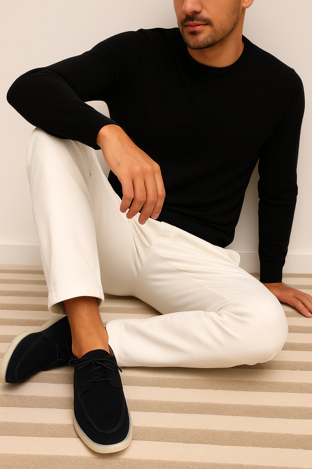 Edvard | Chaussures homme en daim - Chaussures à lacets, semelle intérieure souple, confort et légèreté