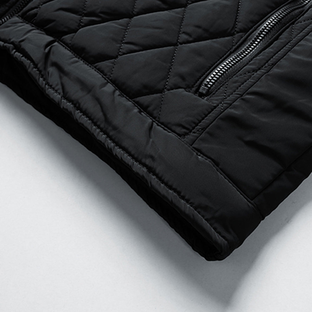Kelwin | Diamantgewatteerde herenjas – Elegante, warme casual bovenkleding, comfortabele pasvorm
