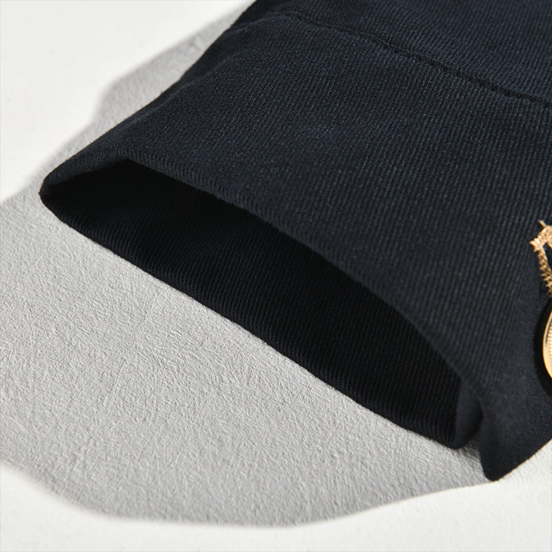 Xavren | Retro casual herenjas met knoopsluiting en opstaande kraag – effen lichtgewicht jas met lange mouwen om in laagjes te dragen