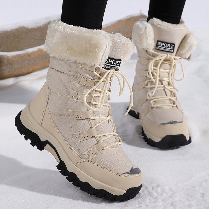 Snowella | Waterdichte snowboots – antislip, warme, met fleece gevoerde winterlaarzen voor buiten en sneeuw