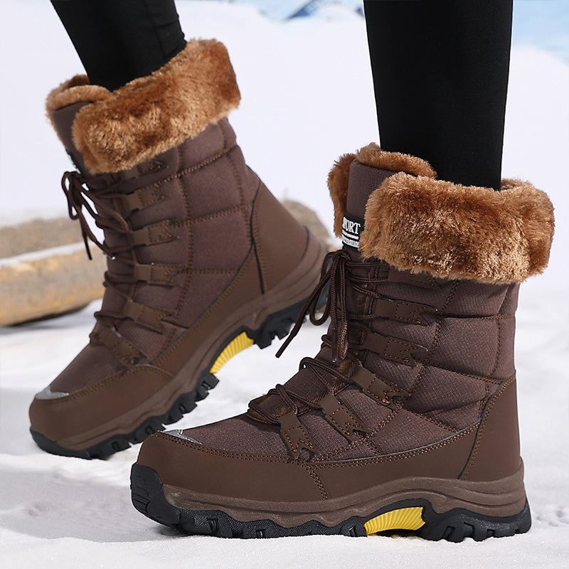 Snowella | Waterdichte snowboots – antislip, warme, met fleece gevoerde winterlaarzen voor buiten en sneeuw