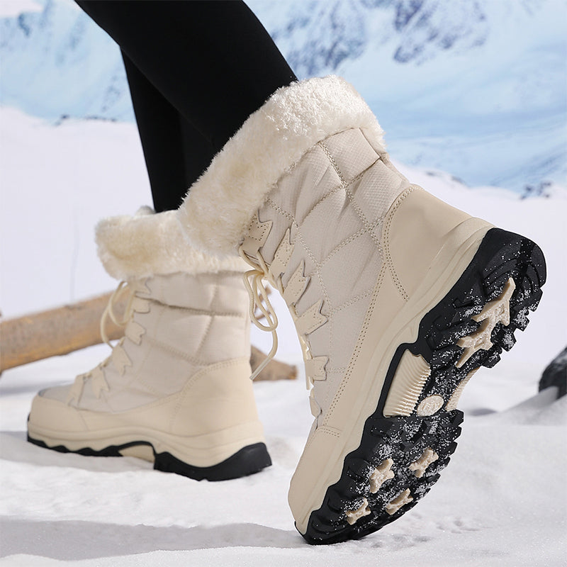 Snowella | Waterdichte snowboots – antislip, warme, met fleece gevoerde winterlaarzen voor buiten en sneeuw