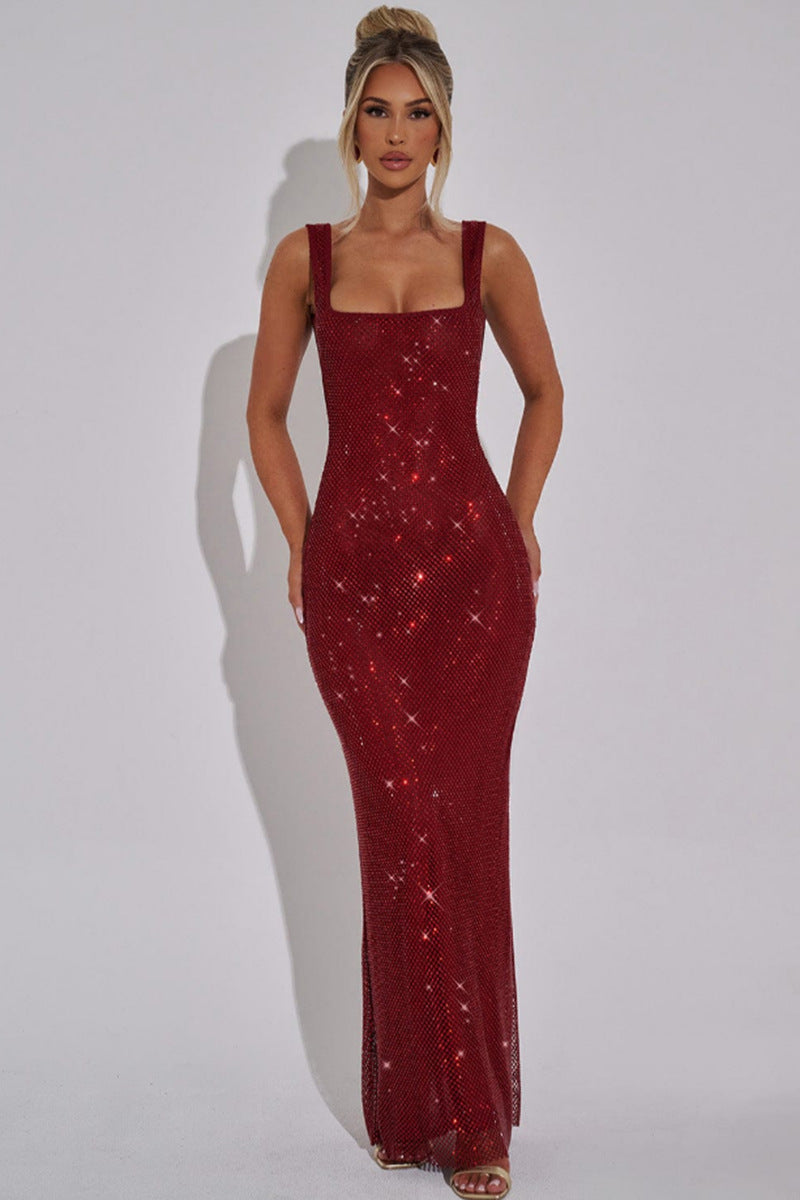 Arynna | Glitter maxi-jurk voor dames – lange elegante avondjurk