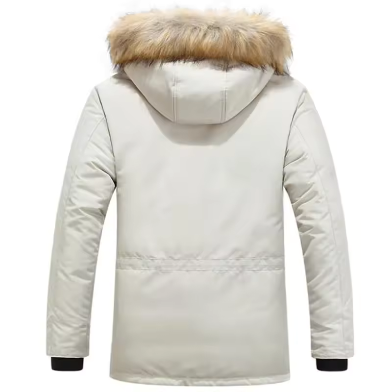Marnik | Winterparka met capuchon – geïsoleerde, waterafstotende jas met capuchon met bontrand