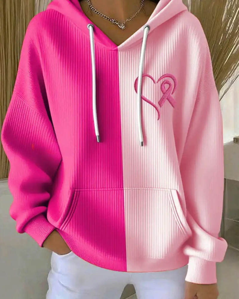 Jorissa | Chique roze hoodie voor dames – zachte casual trui met capuchon