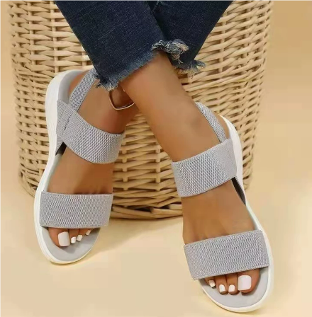 Nyelle | Dames Zomer Sandalen – Lichtgewicht, Ademend met Gevoerde Zool & Eenvoudig Slip-On Comfort