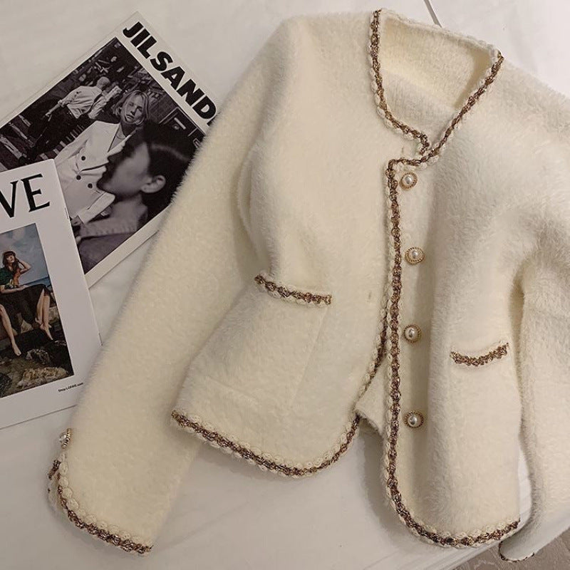 Kaeressa | Gilet luxueux en velours de vison pour femme - Finition élégante, vêtement d'extérieur doux et stylé