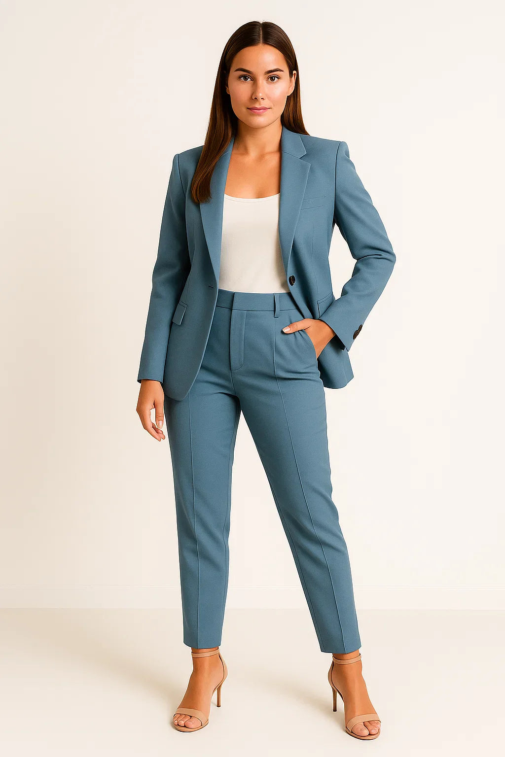 Mircia | Elegant maatpak voor dames - Blazer & Broek Professioneel Zakelijk & Formeel Kostuum Set