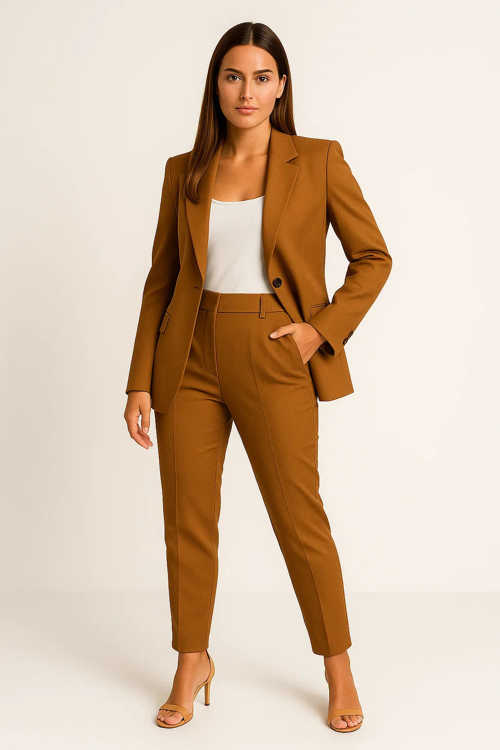 Mircia | Elegant maatpak voor dames - Blazer & Broek Professioneel Zakelijk & Formeel Kostuum Set