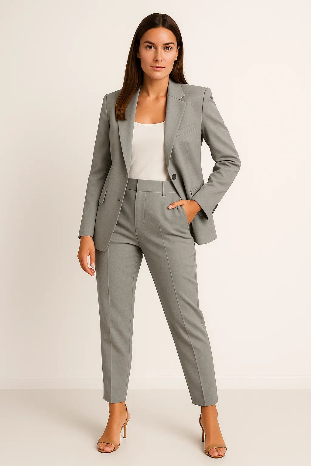 Mircia | Elegant maatpak voor dames - Blazer & Broek Professioneel Zakelijk & Formeel Kostuum Set